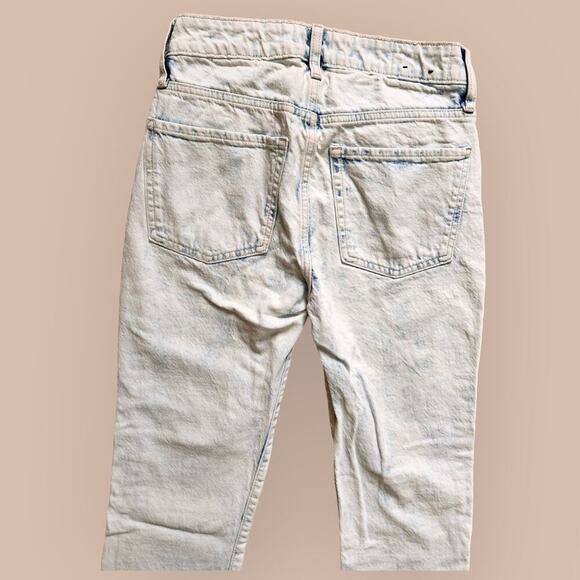 Gap Denim Women's Bleached blue Jeans Boyfriend Straight Size 0/25R - Picture 4 of 9